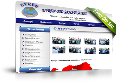 Evren Oto Sanayi Sitesi - Web Tasarım